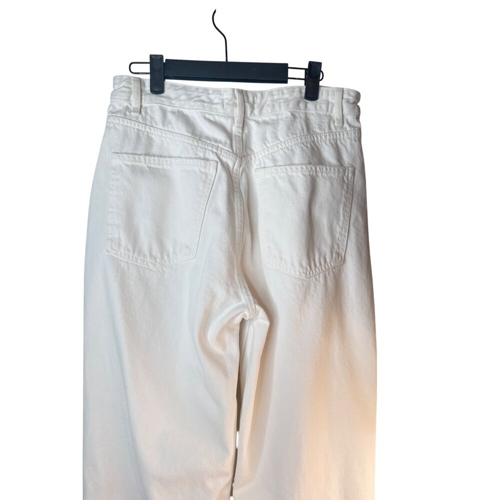 2/$30 ZARA Womens Size 8 Distressed White Jeans - Picture 10 of 15